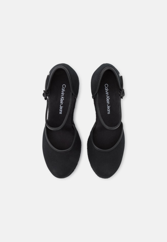 Gabor Noir | Bout Fermé Exclusif Compensé - Talons à Plateforme